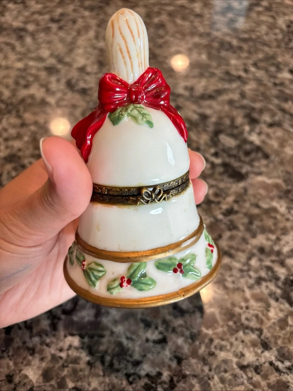 My Hinged Box Collection by HERCO Vintage Christmas Bell